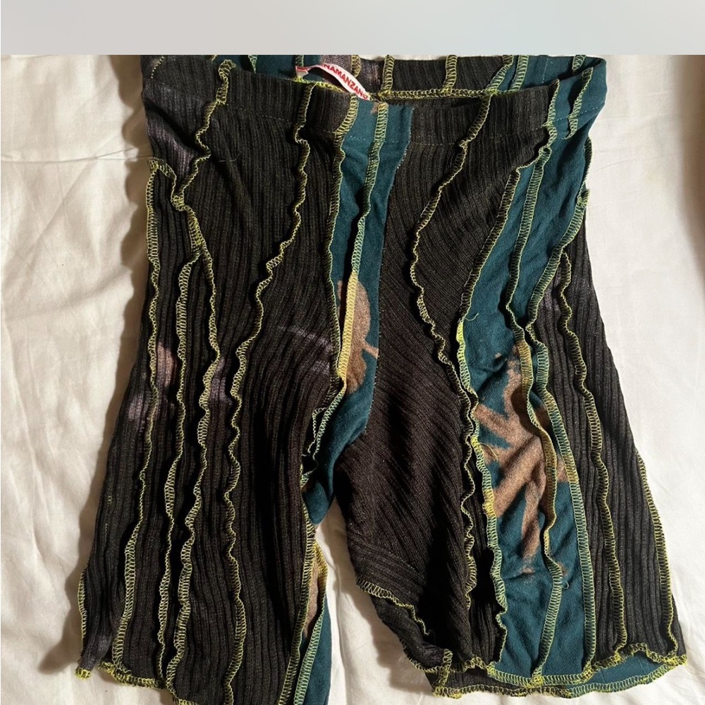 Kids Ruffled Bottoms - Brown and Teal - Picture 2 of 4